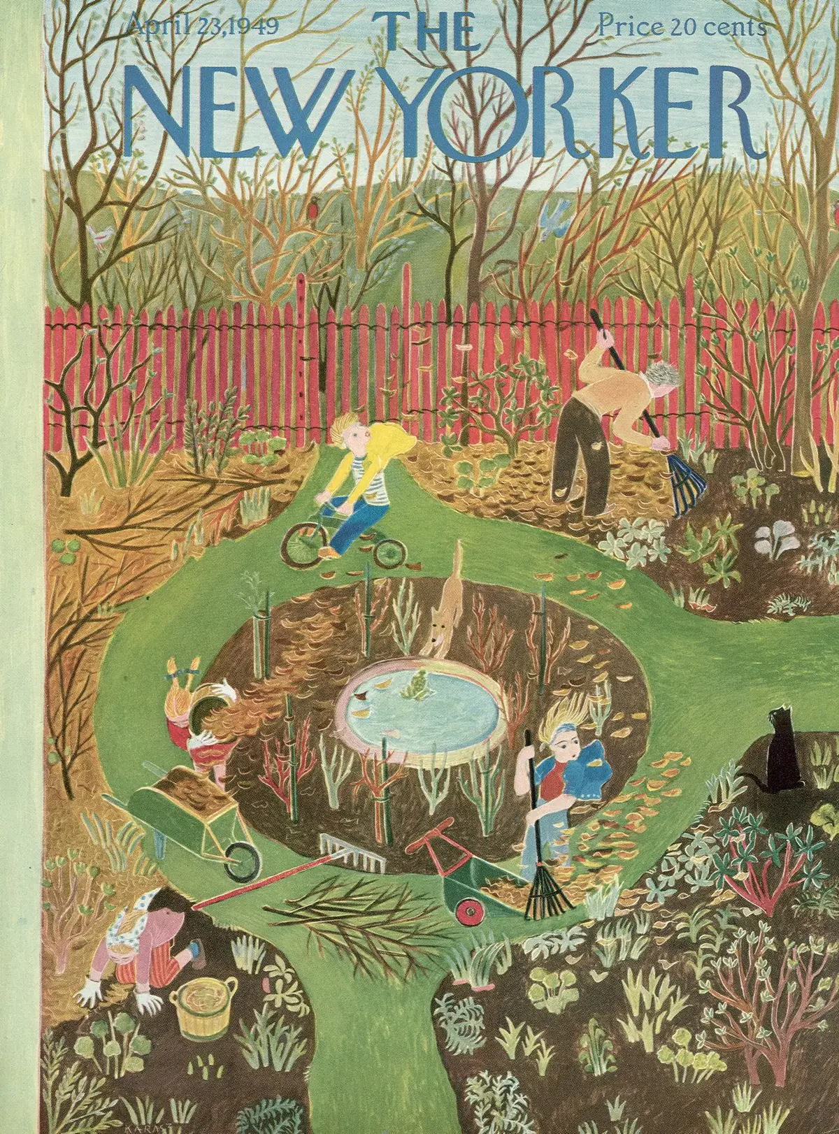 Обложка The New Yorker, 23 апреля 1949, художник Илонка Карас