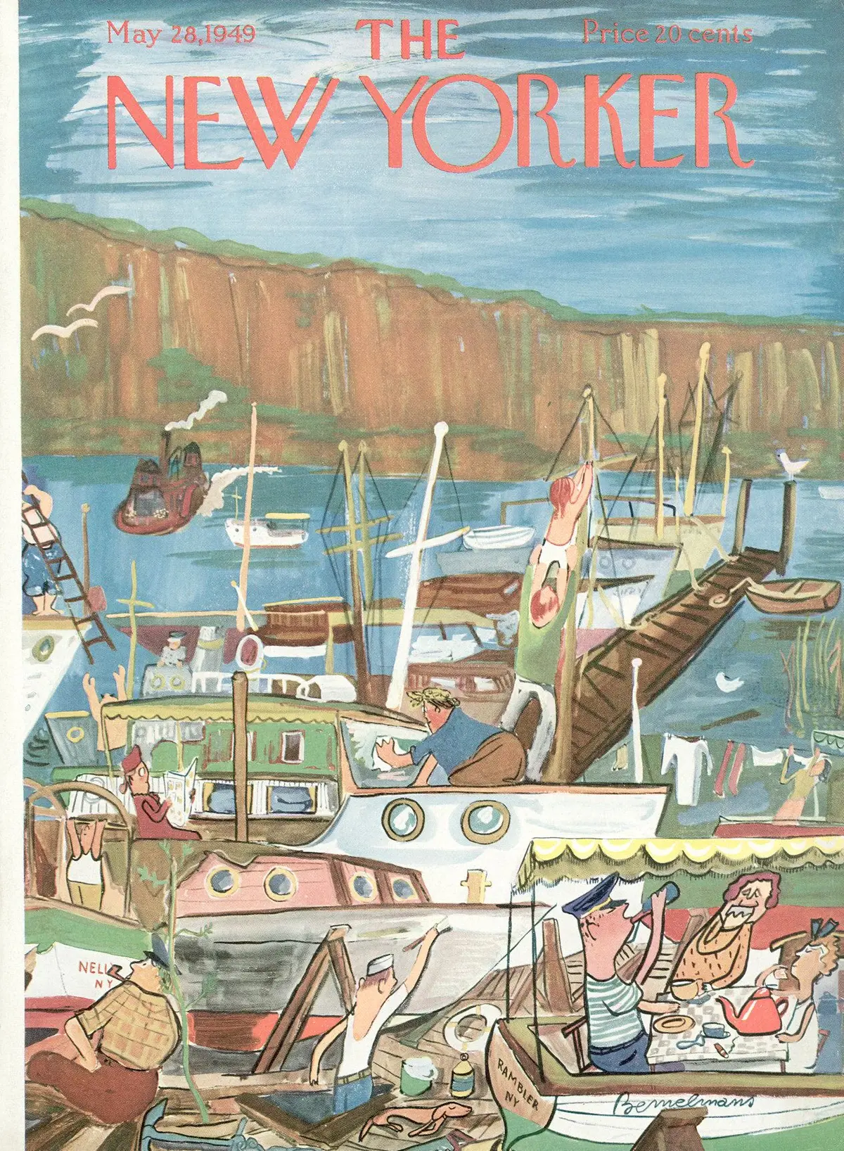 Обложка The New Yorker, 28 мая 1949, художник Людвиг Бемельманс