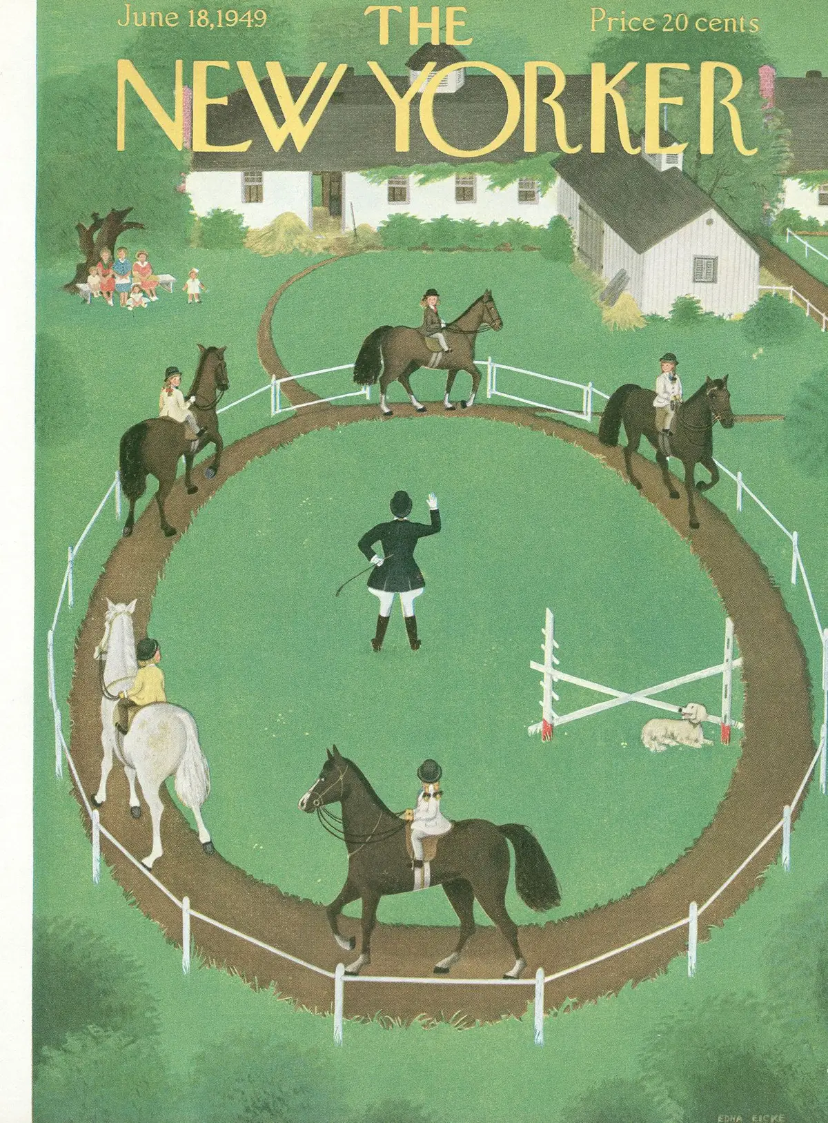 Обложка The New Yorker, 18 июня 1949, художник Эдна Айке