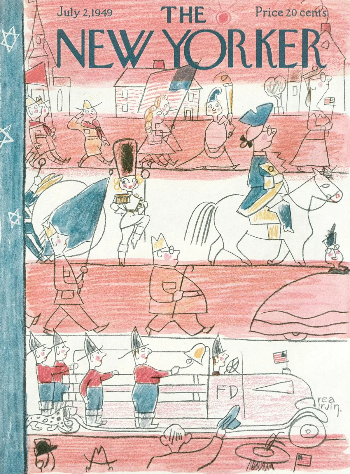 Обложка The New Yorker, 2 июля 1949, художник Реа Ирвин