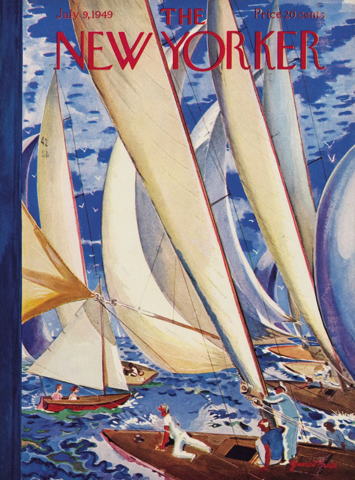 Обложка The New Yorker, 9 июля 1949, художник Гарретт Прайс
