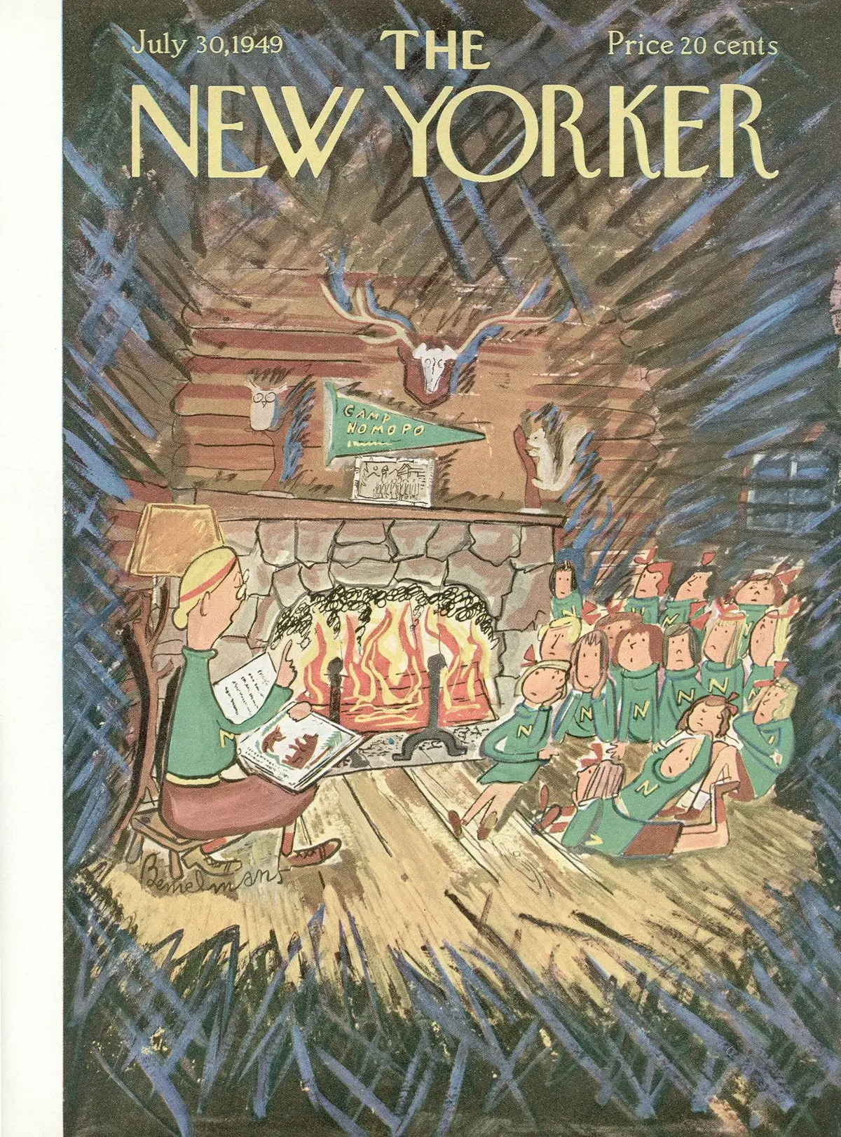 Обложка The New Yorker, 30 июля 1949, художник Людвиг Бемельманс