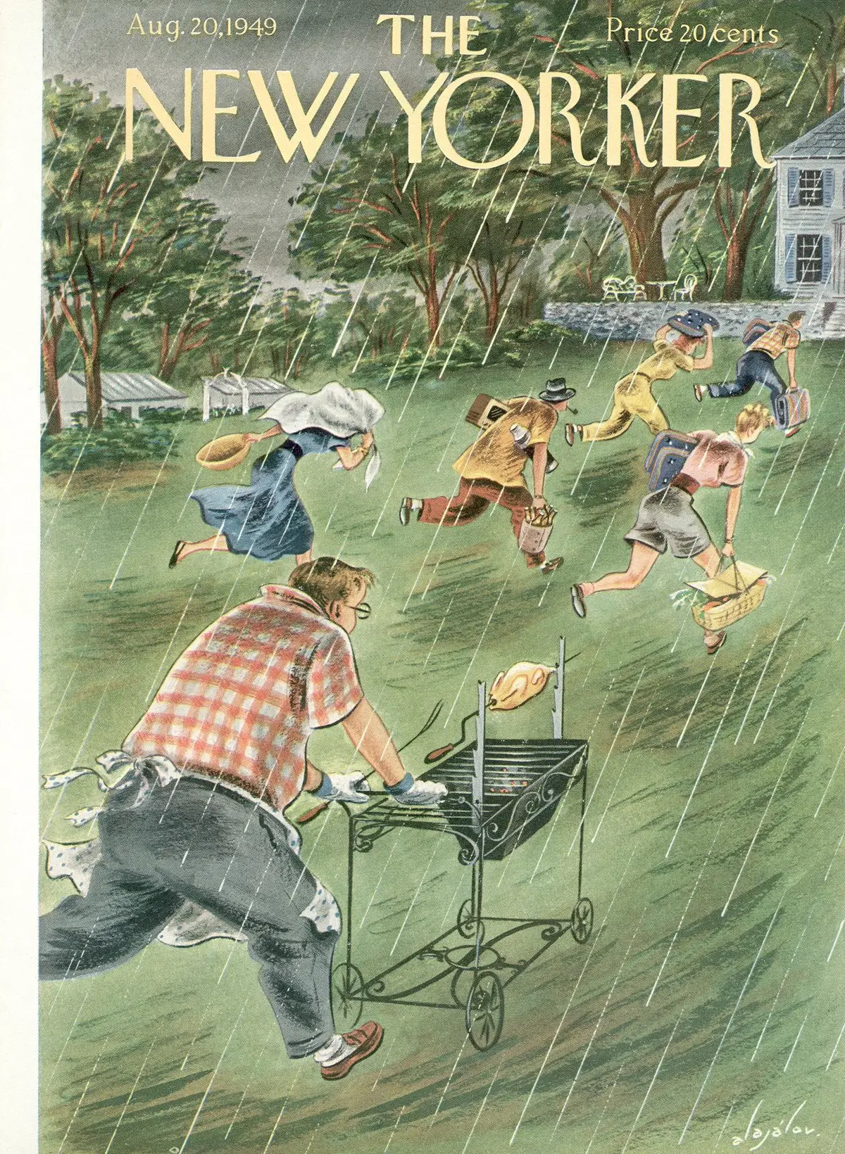 Обложка The New Yorker, 20 августа 1949, художник Константин Алажалов