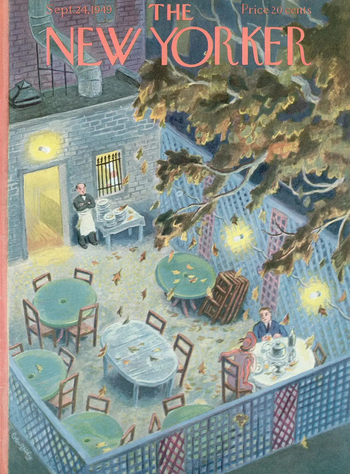 Обложка The New Yorker, 24 сентября 1949, художник Тибор Гергей