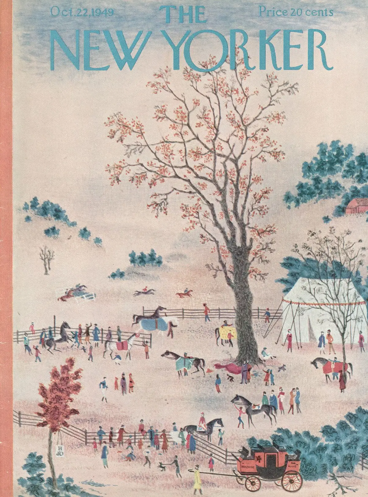 Обложка The New Yorker, 22 октября 1949, художник Джозеф Лоу