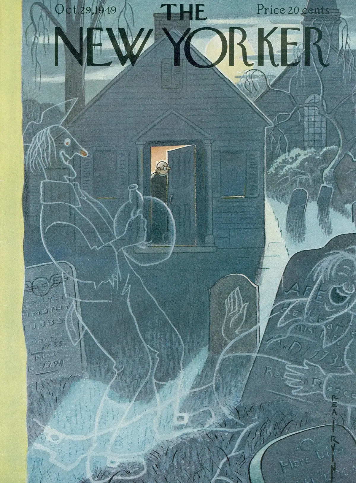 Обложка The New Yorker, 29 октября 1949, художник Реа Ирвин