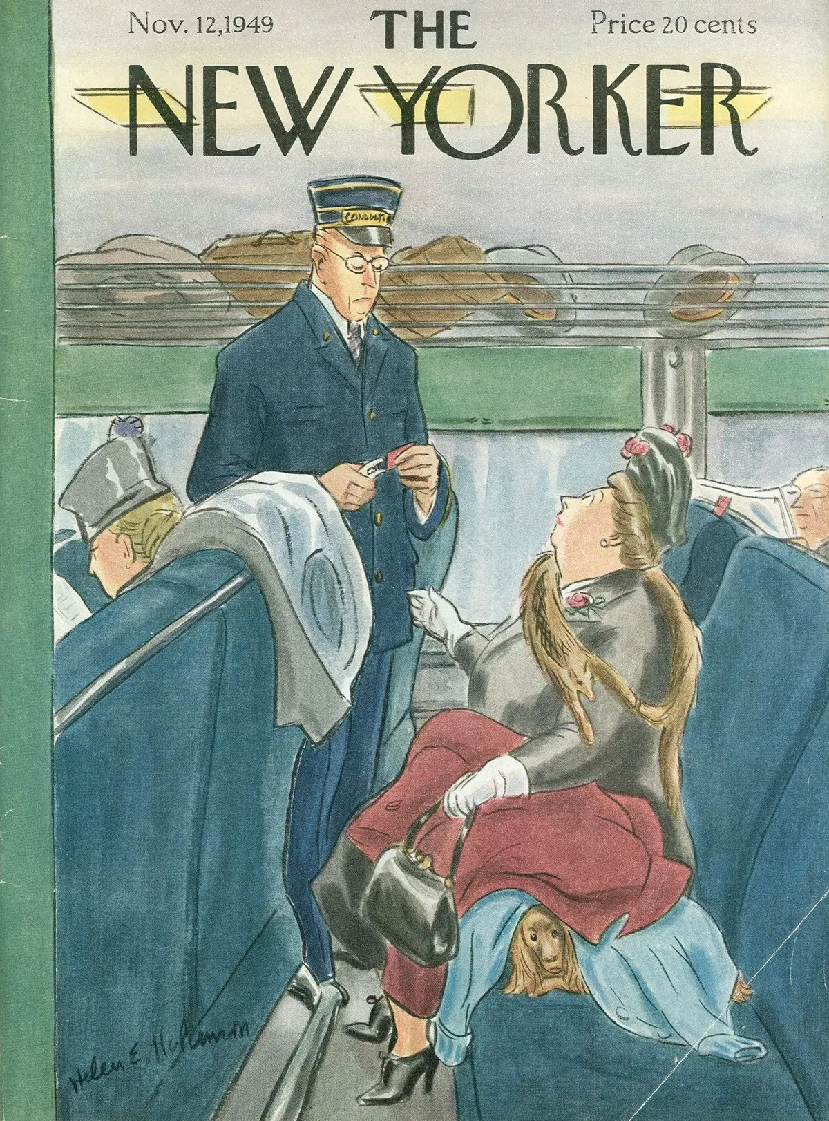 Обложка The New Yorker, 12 ноября 1949, художник Хелен Э. Хокинсон