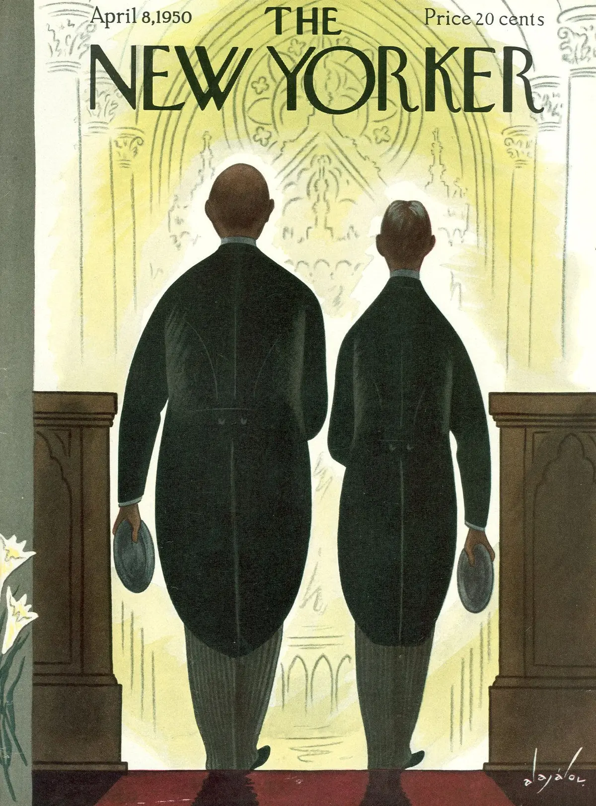 Обложка The New Yorker, 8 апреля 1950, художник Константин Алажалов