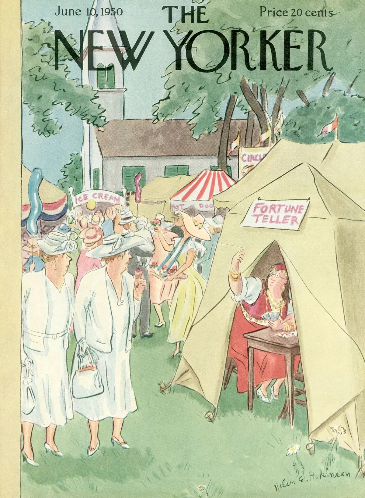 Обложка The New Yorker, 10 июня 1950, художник Хелен Э. Хокинсон