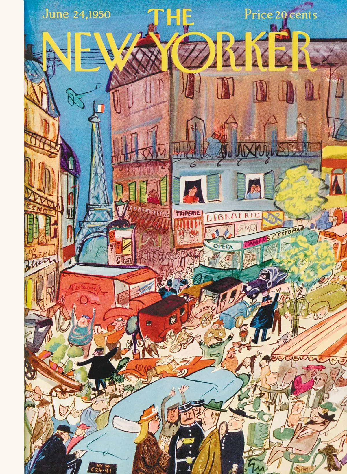 Обложка The New Yorker, 24 июня 1950, художник Людвиг Бемельманс