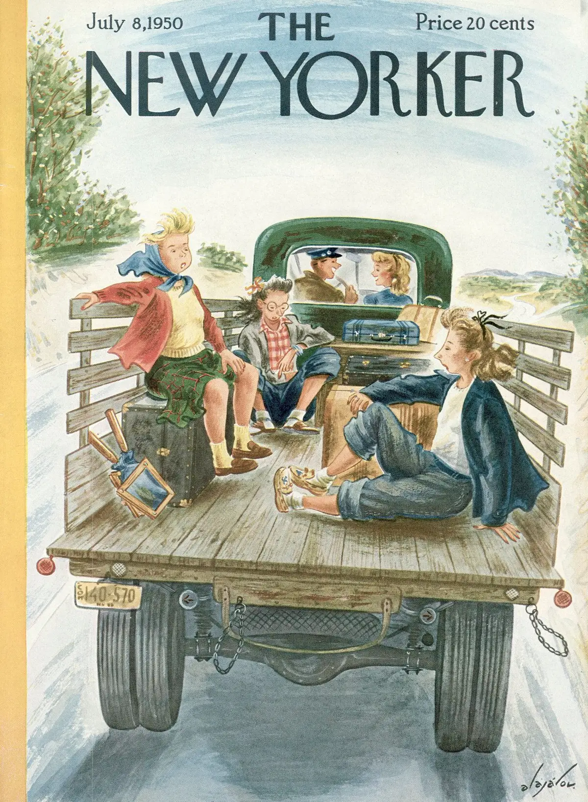 Обложка The New Yorker, 8 июля 1950, художник Константин Алажалов