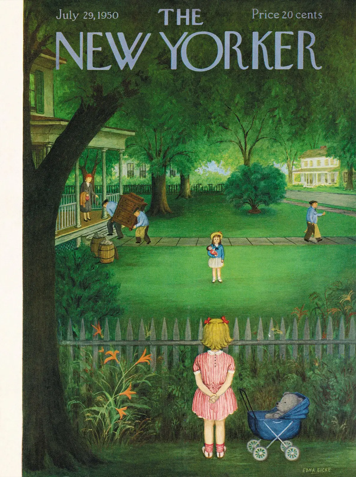 Обложка The New Yorker, 29 июля 1950, художник Эдна Айке