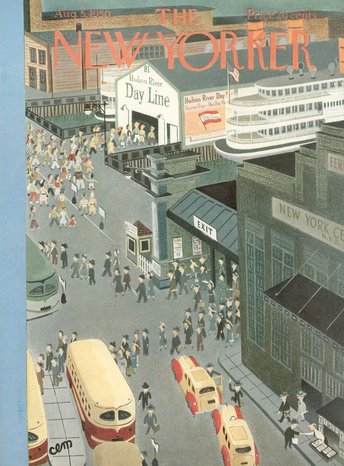 Обложка The New Yorker, 5 августа 1950, художник Чарльз Мартин