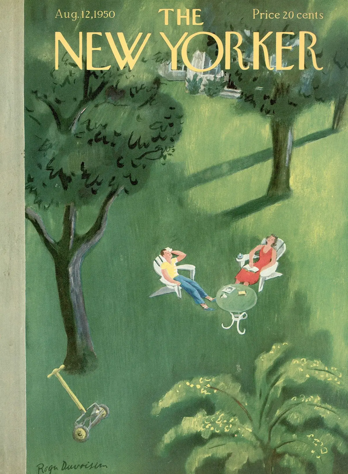 Обложка The New Yorker, 12 августа 1950, художник Роже Дювуазен