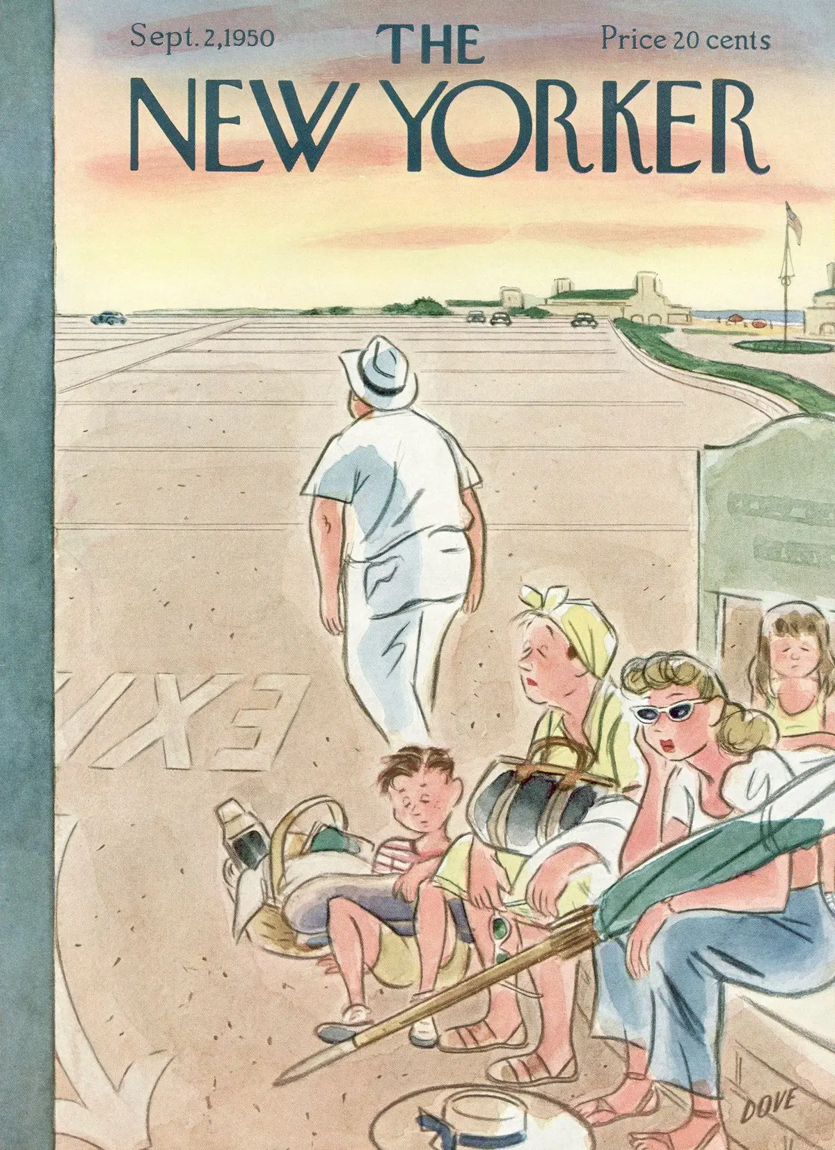 Обложка The New Yorker, 2 сентября 1950, художник Леонард Дав