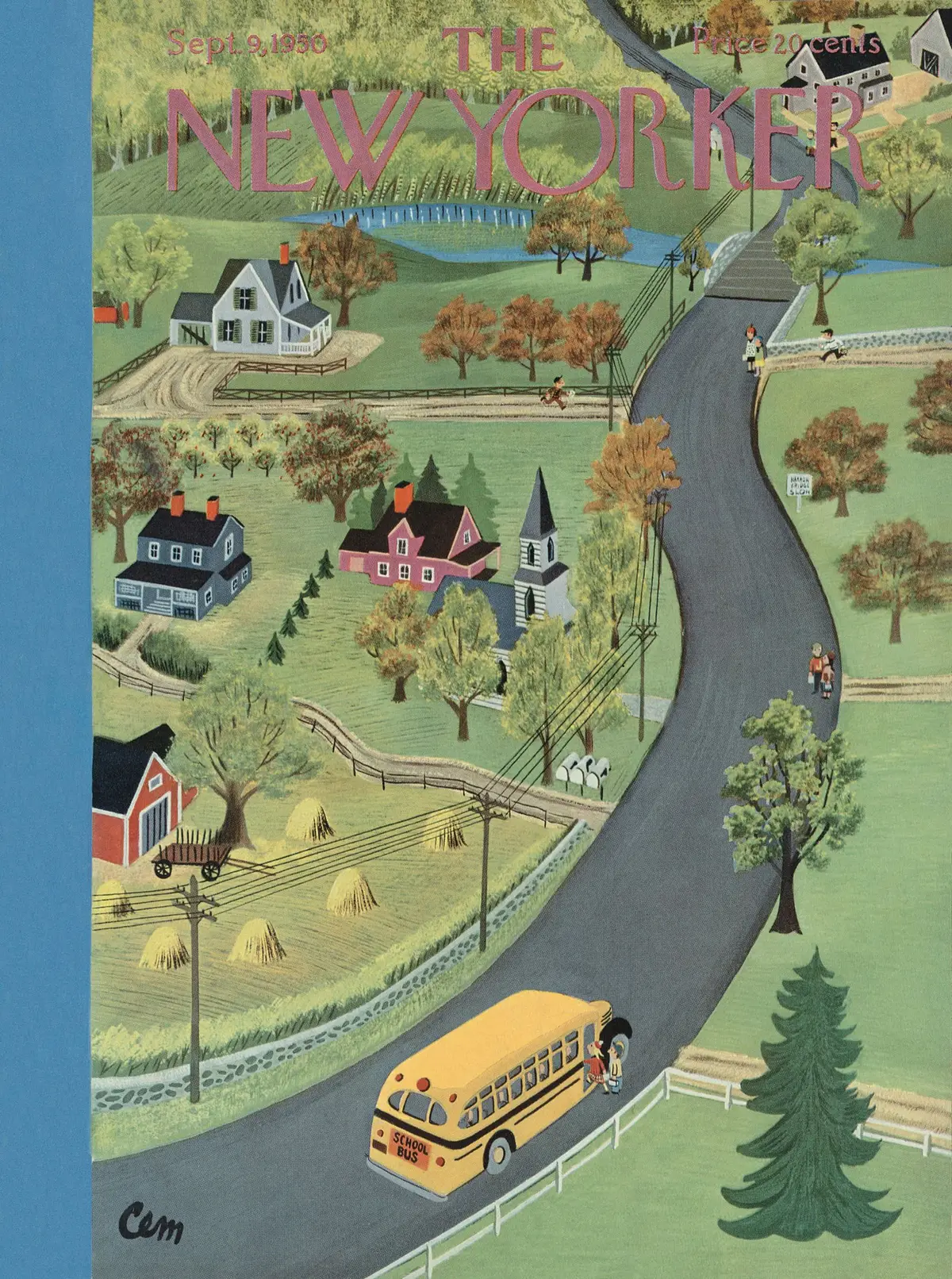 Обложка The New Yorker, 9 сентября 1950, художник Чарльз Мартин
