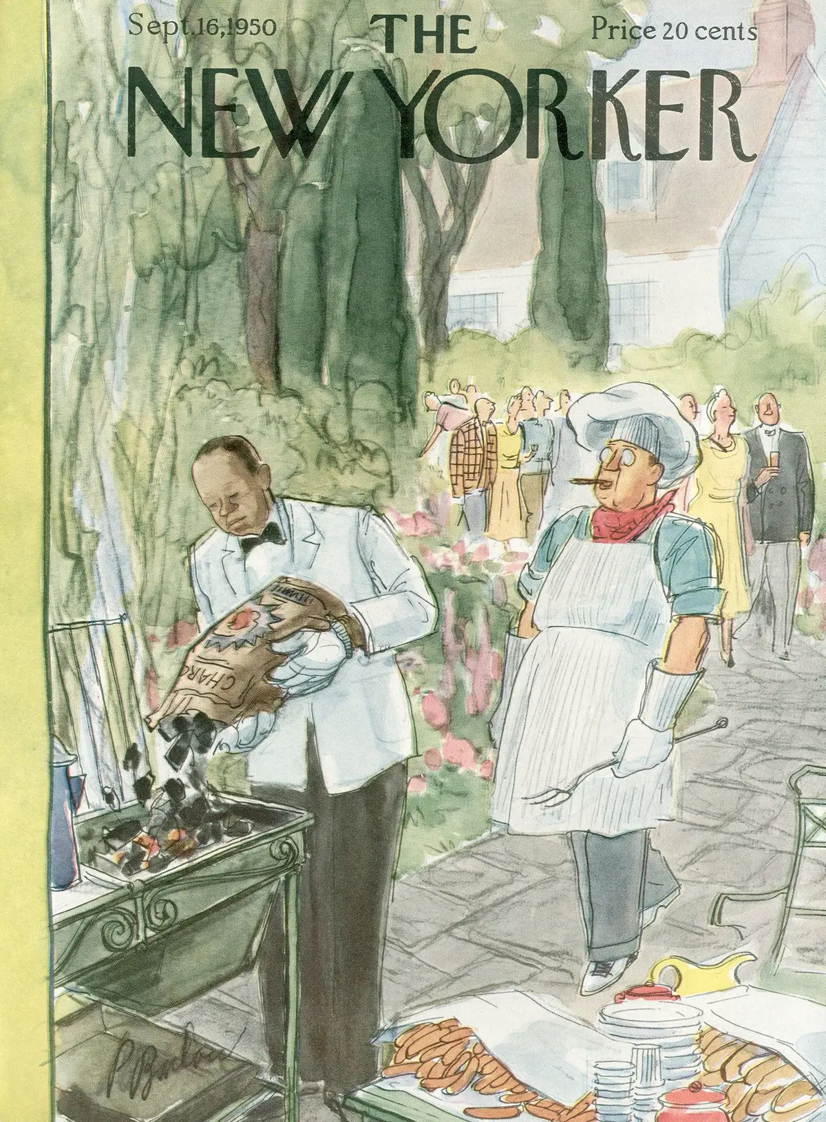 Обложка The New Yorker, 16 сентября 1950, художник Перри Барлоу