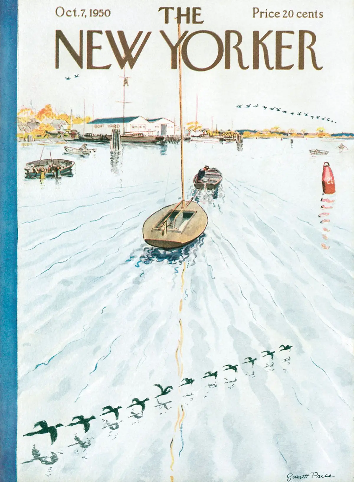 Обложка The New Yorker, 7 октября 1950, художник Гарретт Прайс