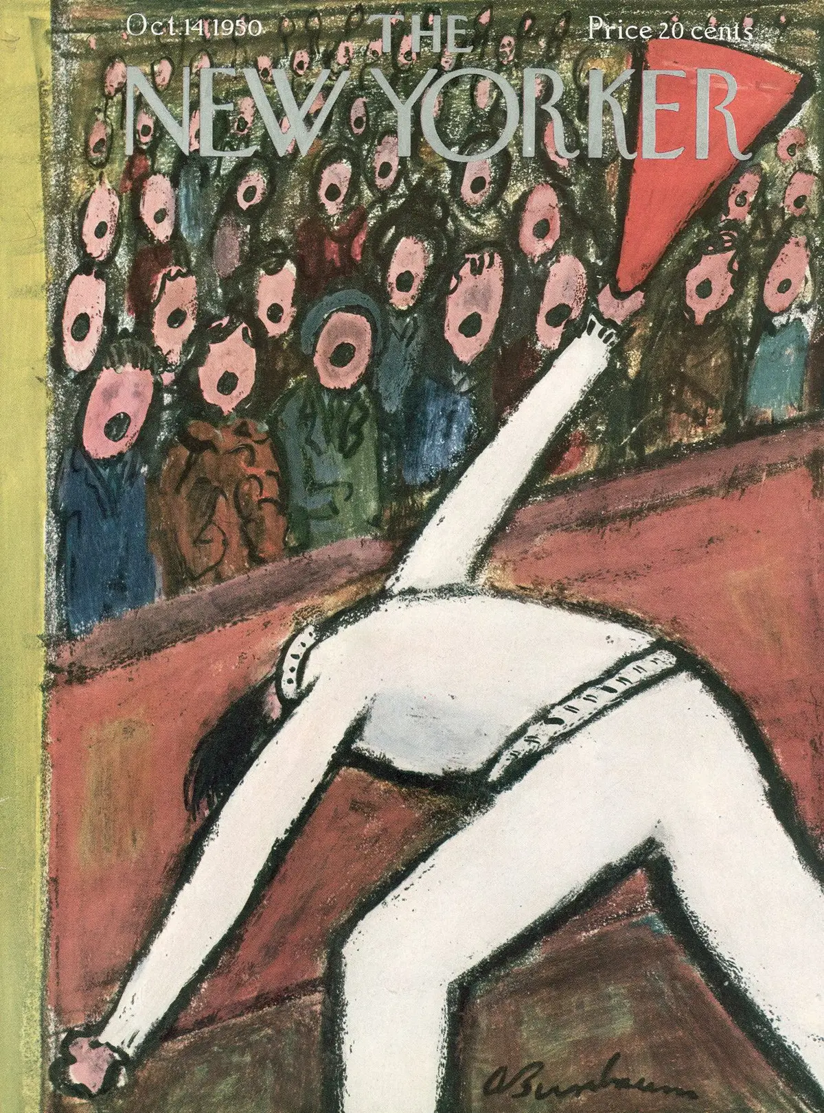 Обложка The New Yorker, 14 октября 1950, художник Эйб Бирнбаум