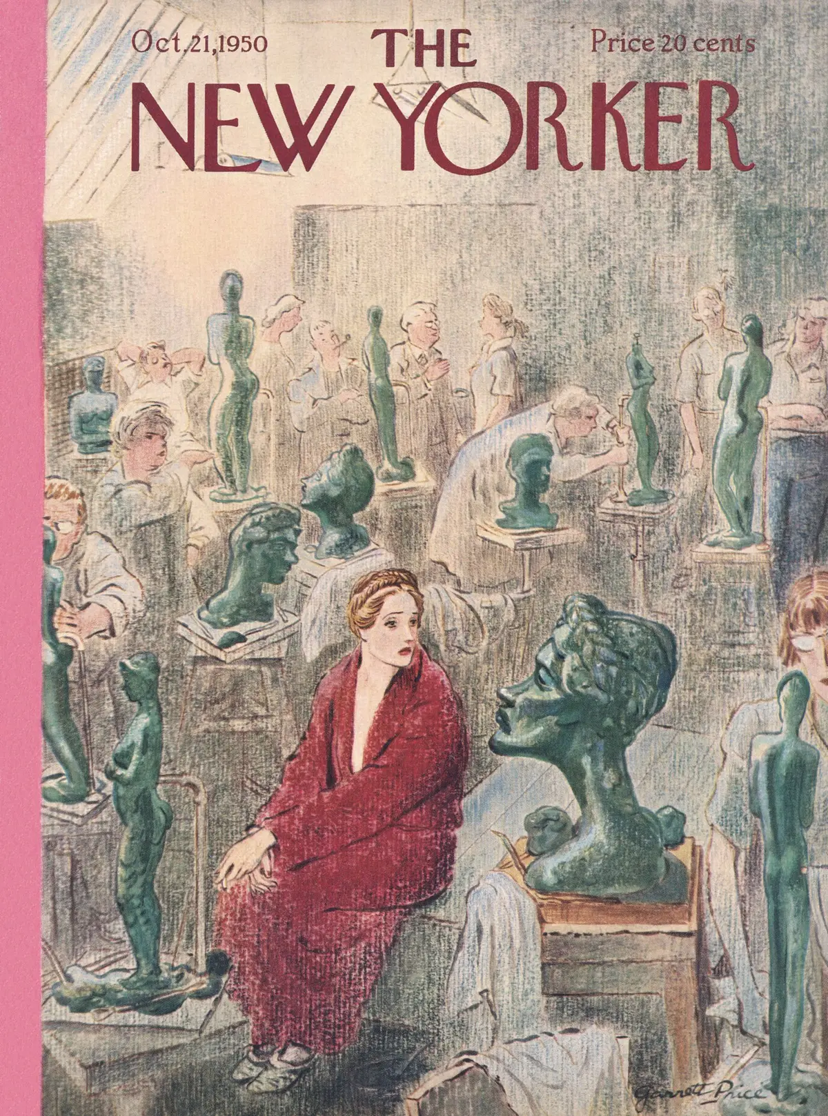 Обложка The New Yorker, 21 октября 1950, художник Гарретт Прайс