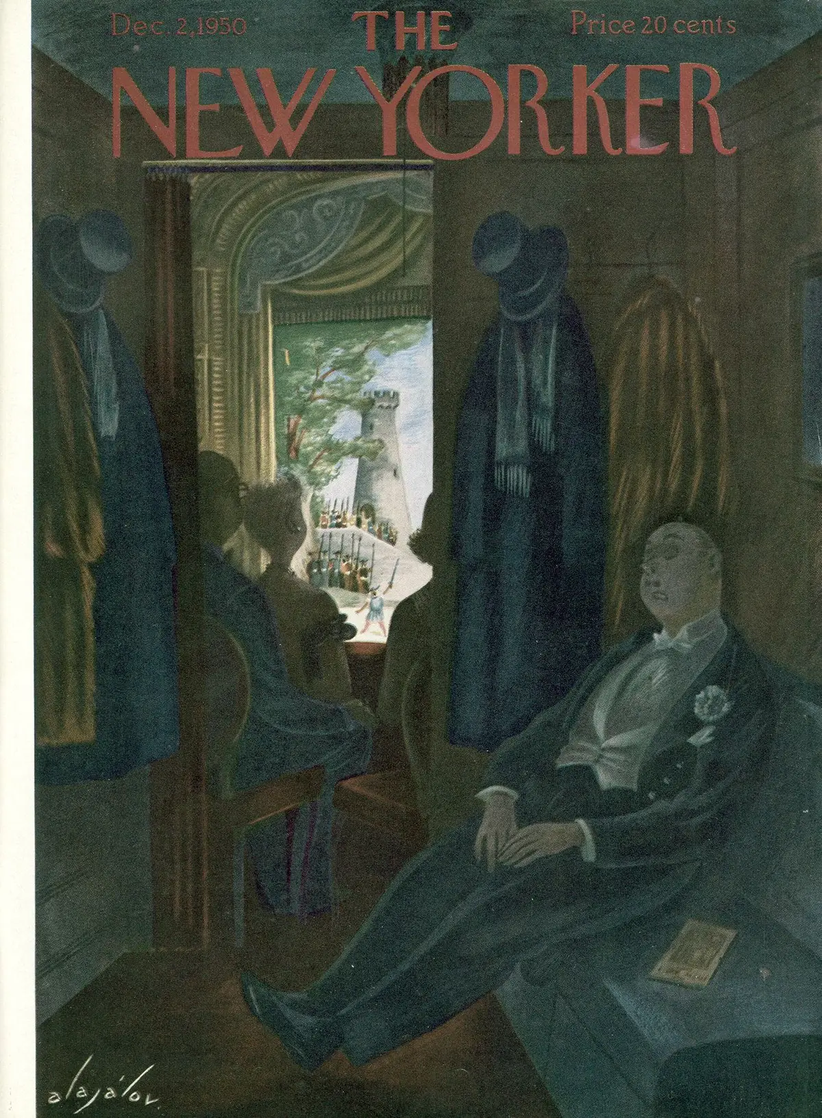 Обложка The New Yorker, 2 декабря 1950, художник Константин Алажалов
