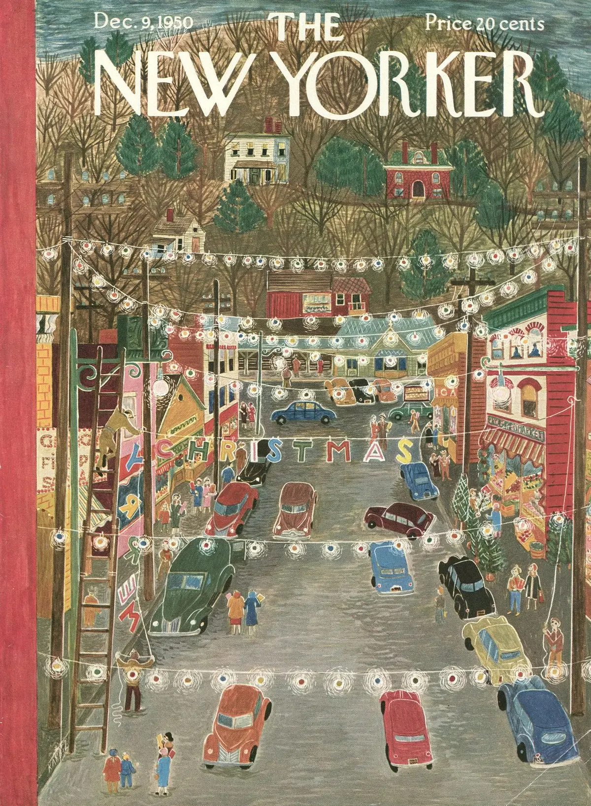 Обложка The New Yorker, 9 декабря 1950, художник Илонка Карас