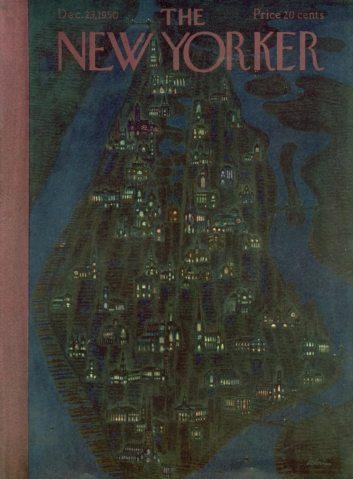 Обложка The New Yorker, 23 декабря 1950, художник Даниэль Брюстлейн