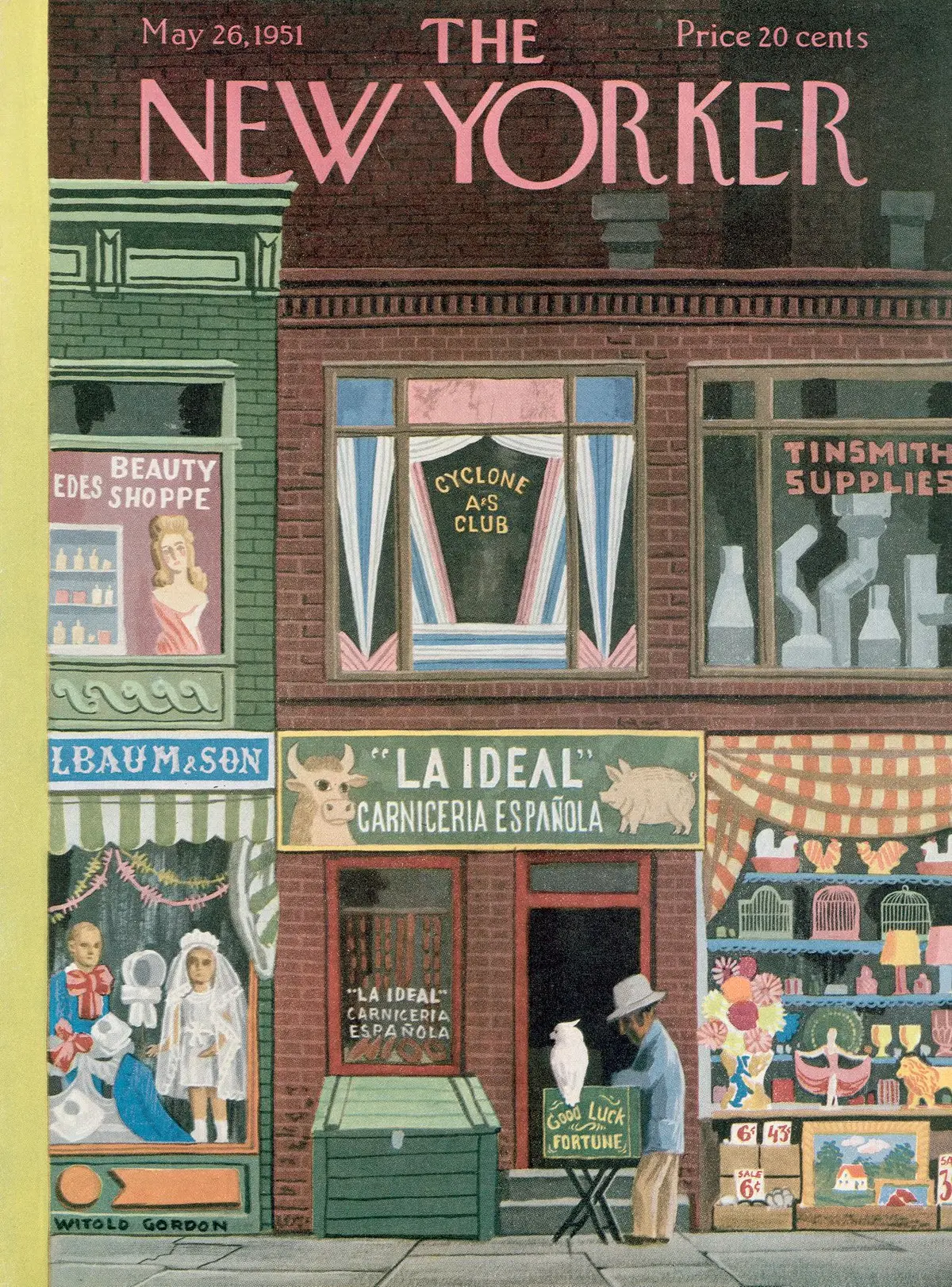 Обложка The New Yorker, 26 мая 1951, художник Витольд Гордон