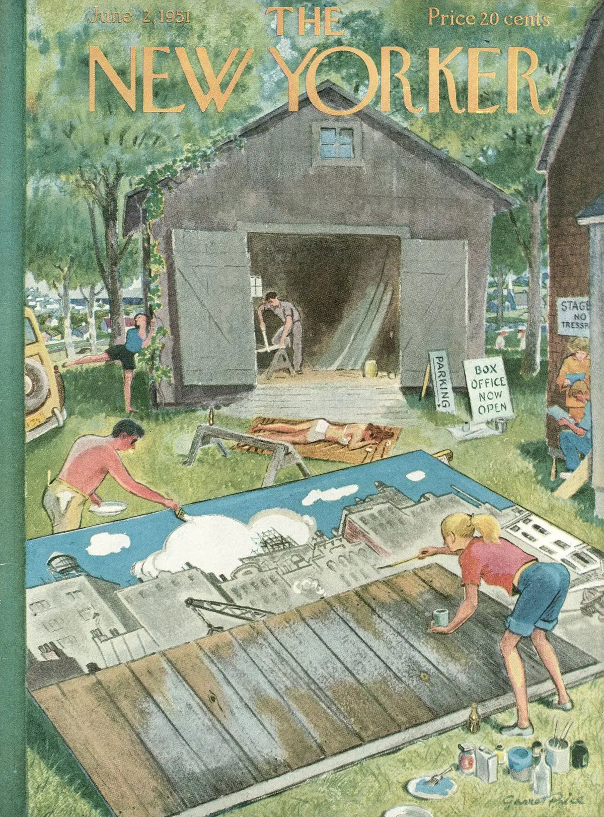 Обложка The New Yorker, 2 июня 1951, художник Гарретт Прайс