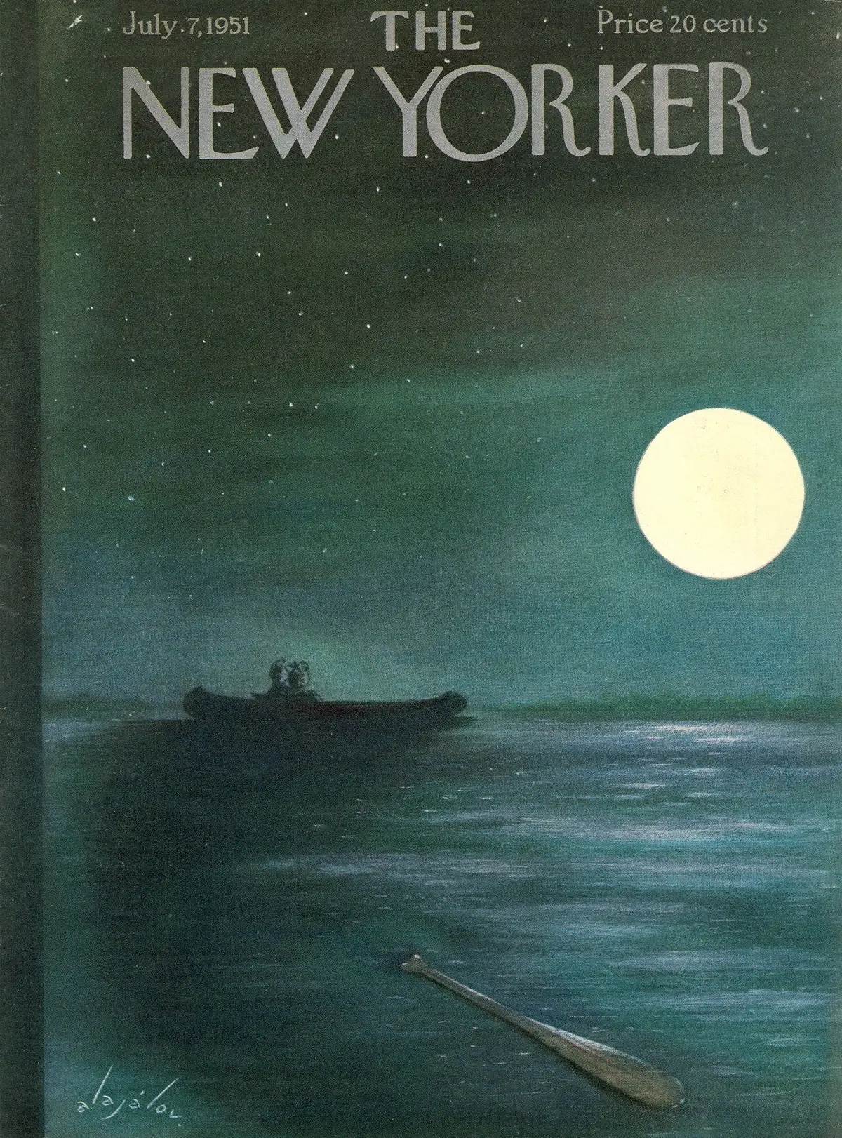 Обложка The New Yorker, 7 июля 1951, художник Константин Алажалов
