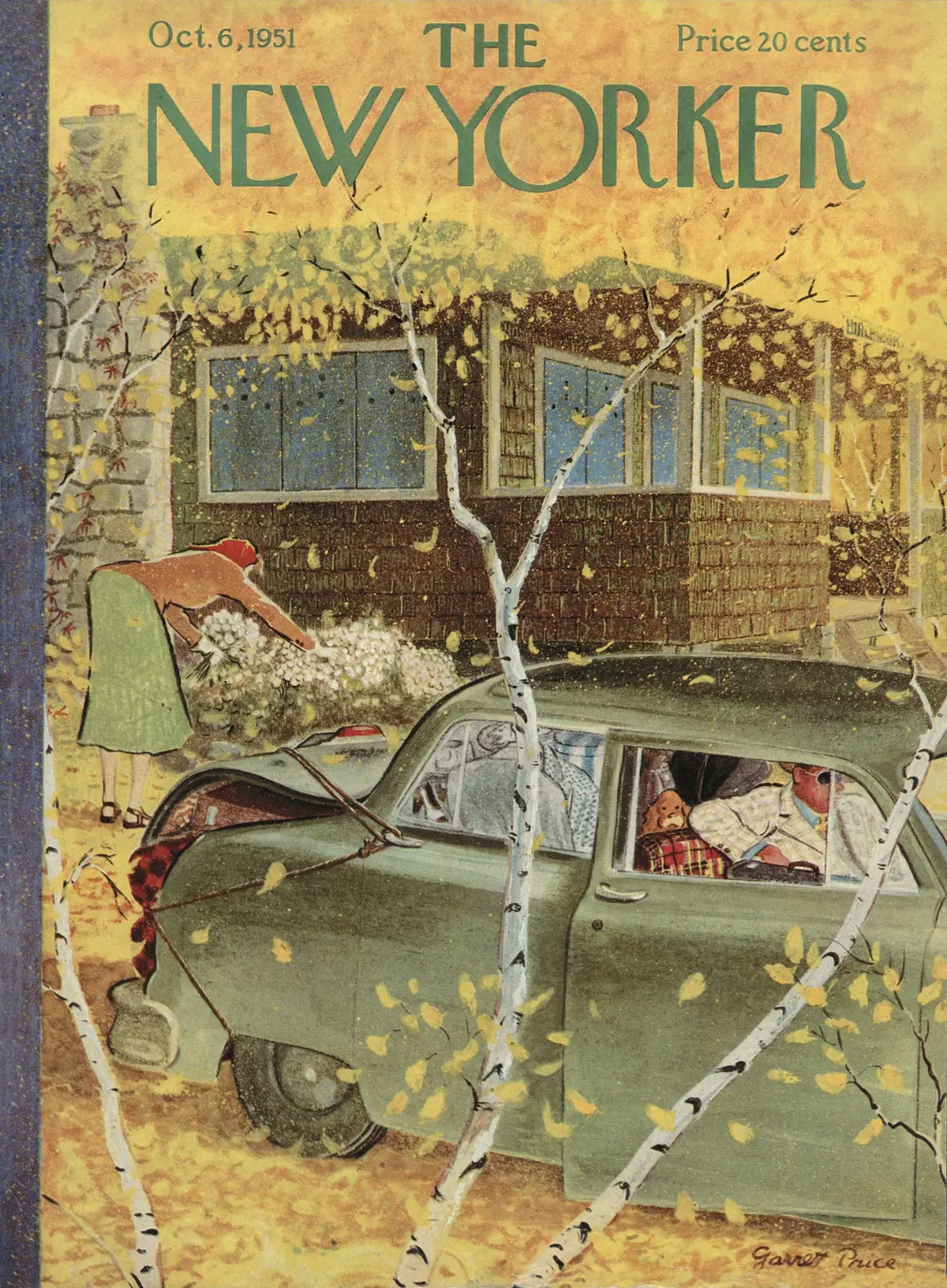 Обложка The New Yorker, 6 октября 1951, художник Гарретт Прайс