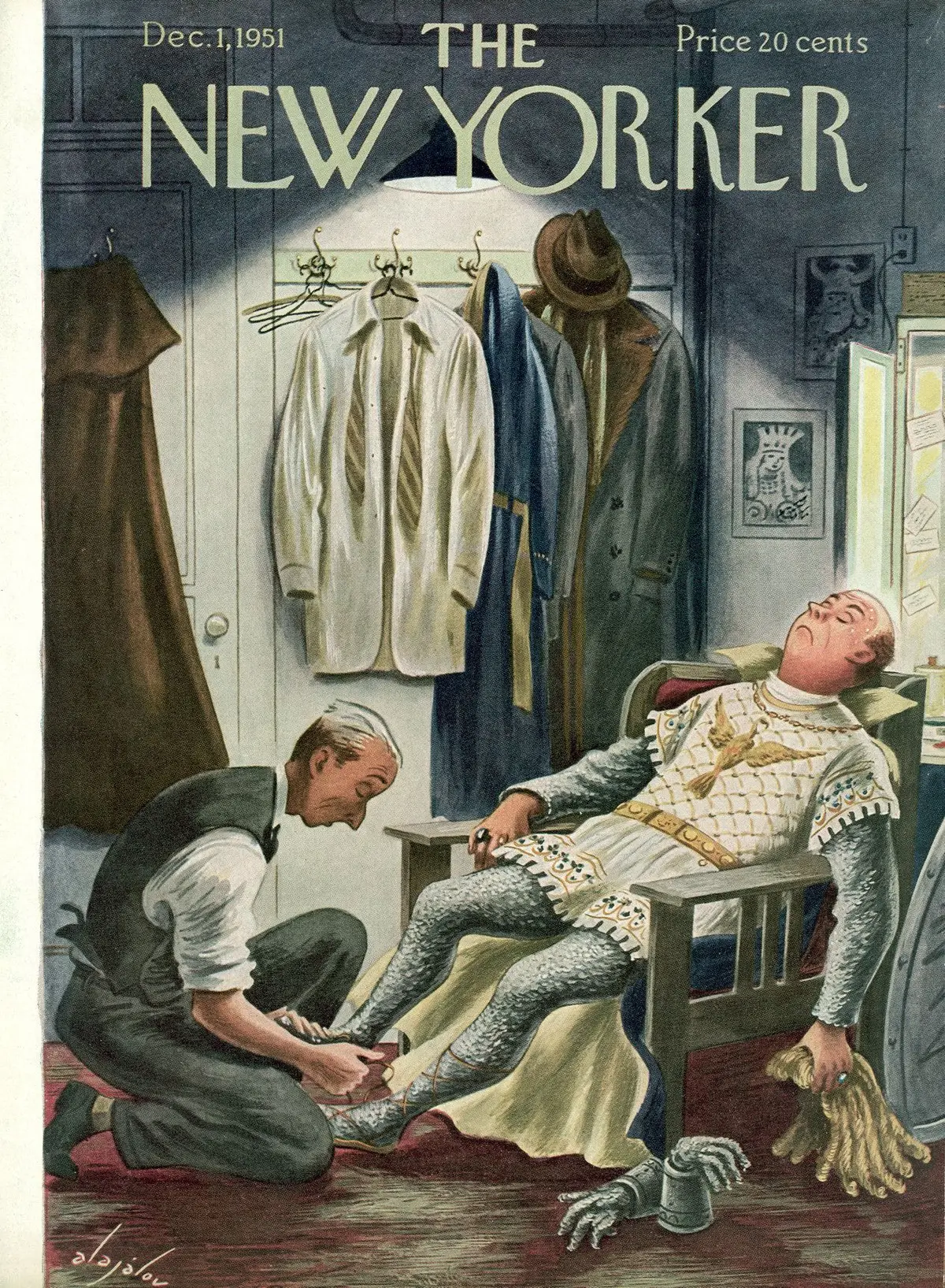 Обложка The New Yorker, 1 декабря 1951, художник Константин Алажалов