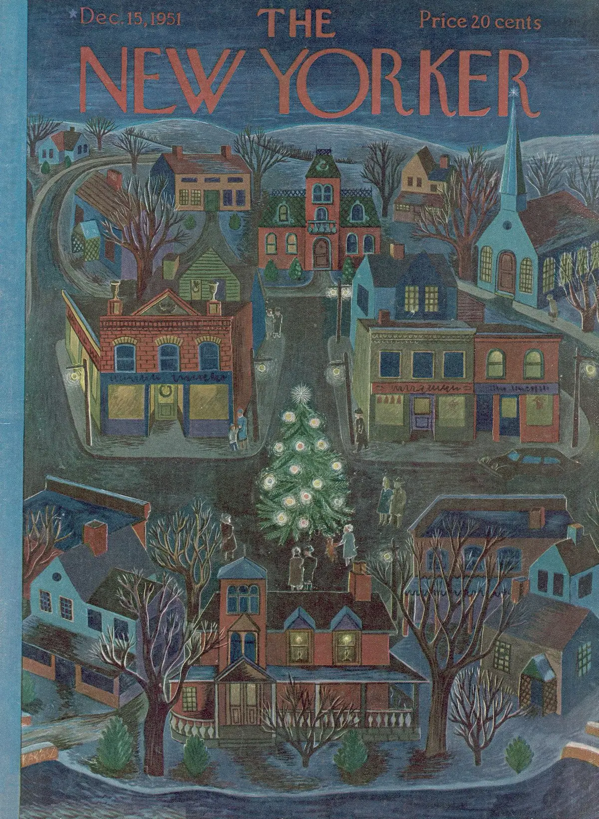 Обложка The New Yorker, 15 декабря 1951, художник Илонка Карас