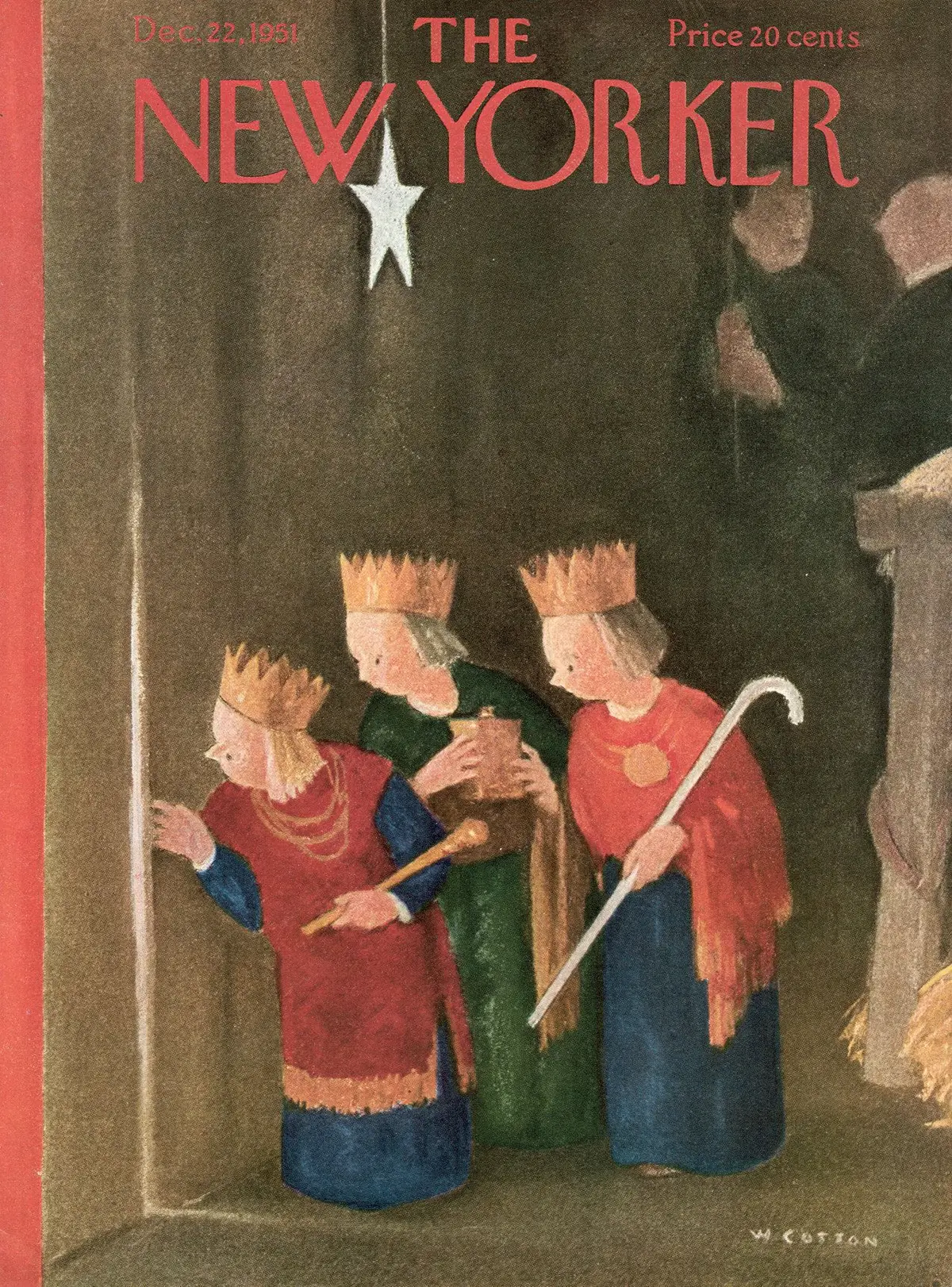 Обложка The New Yorker, 22 декабря 1951, художник Уильям Коттон