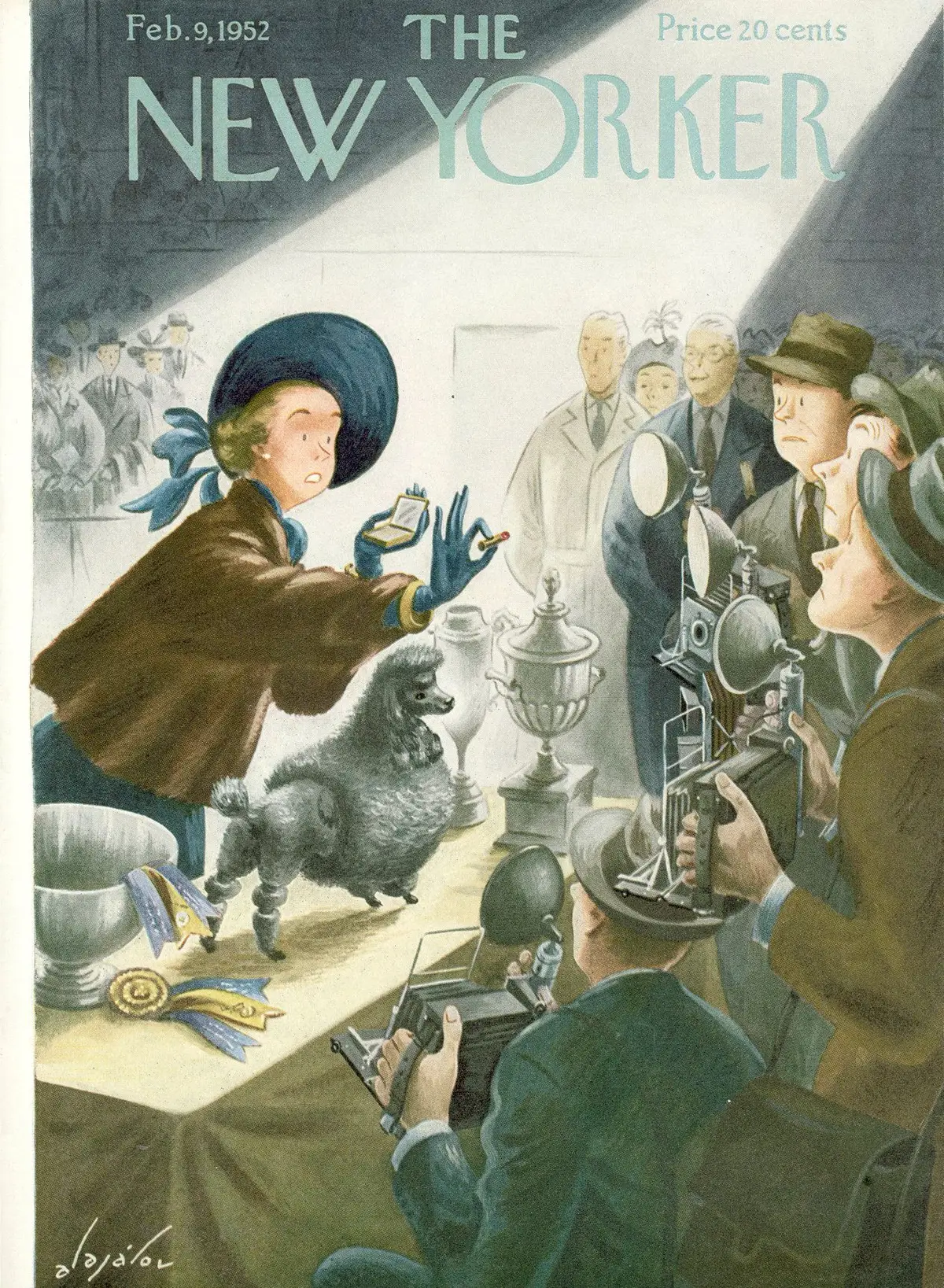 Обложка The New Yorker, 9 февраля 1952, художник Константин Алажалов