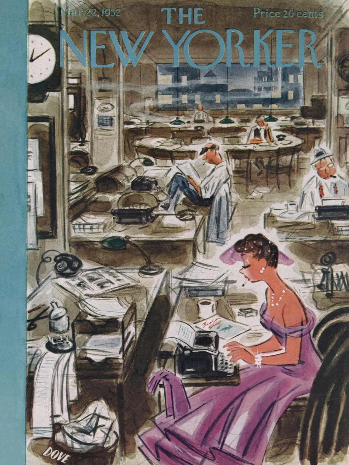 Обложка The New Yorker, 22 марта 1952, художник Леонард Дав