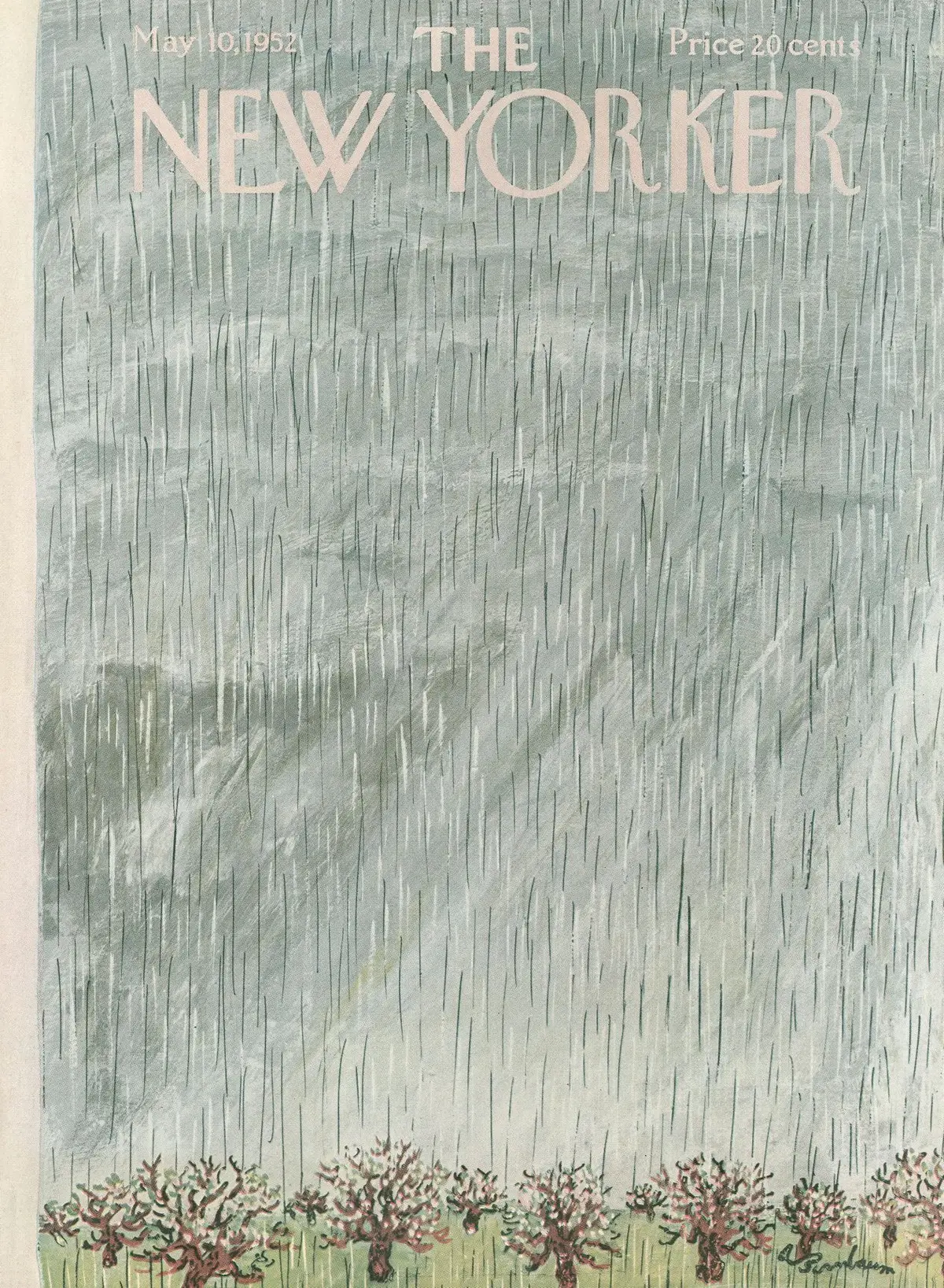 Обложка The New Yorker, 10 мая 1952, художник Эйб Бирнбаум