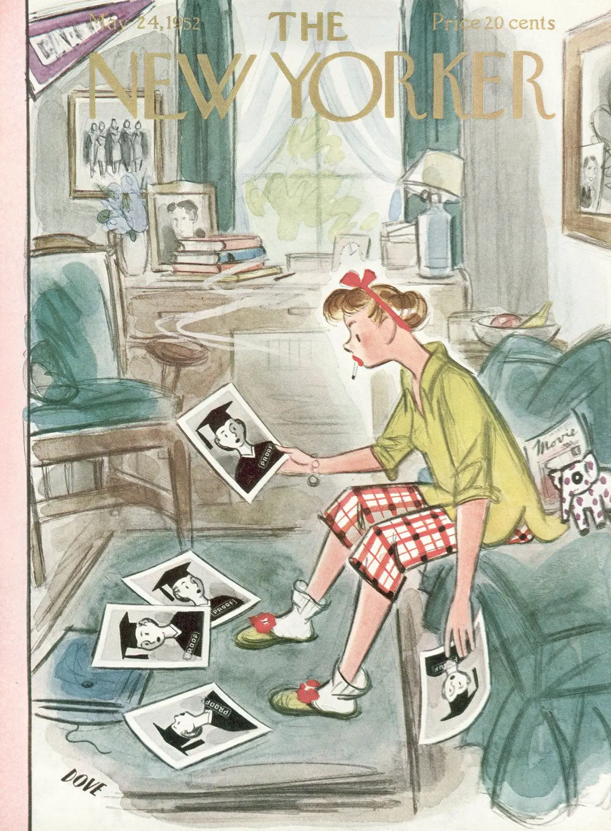 Обложка The New Yorker, 24 мая 1952, художник Леонард Дав