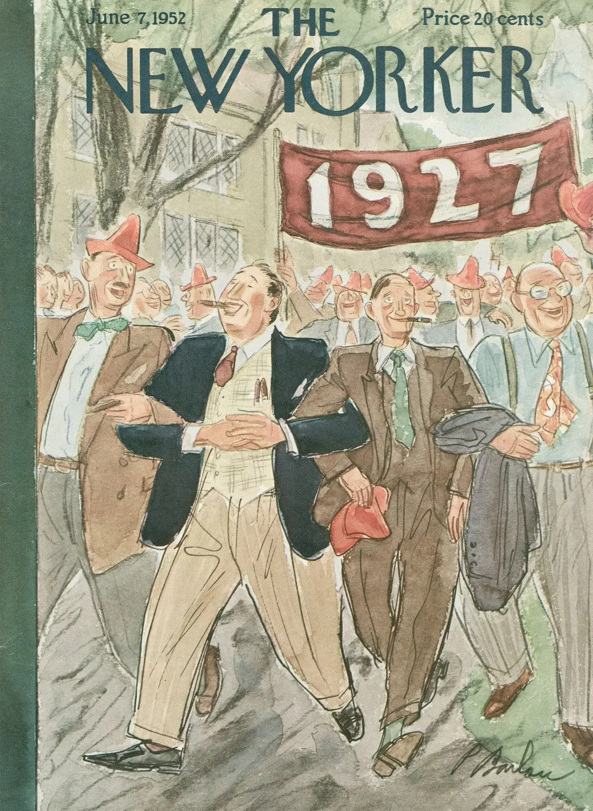 Обложка The New Yorker, 7 июня 1952, художник Перри Барлоу