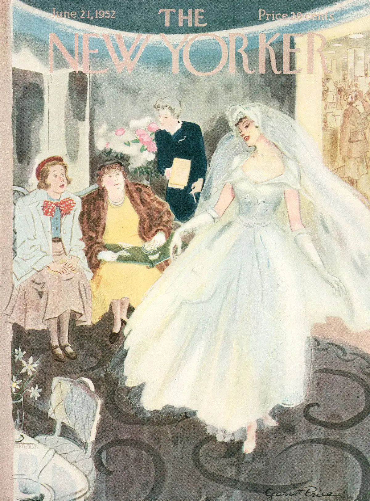 Обложка The New Yorker, 21 июня 1952, художник Гарретт Прайс