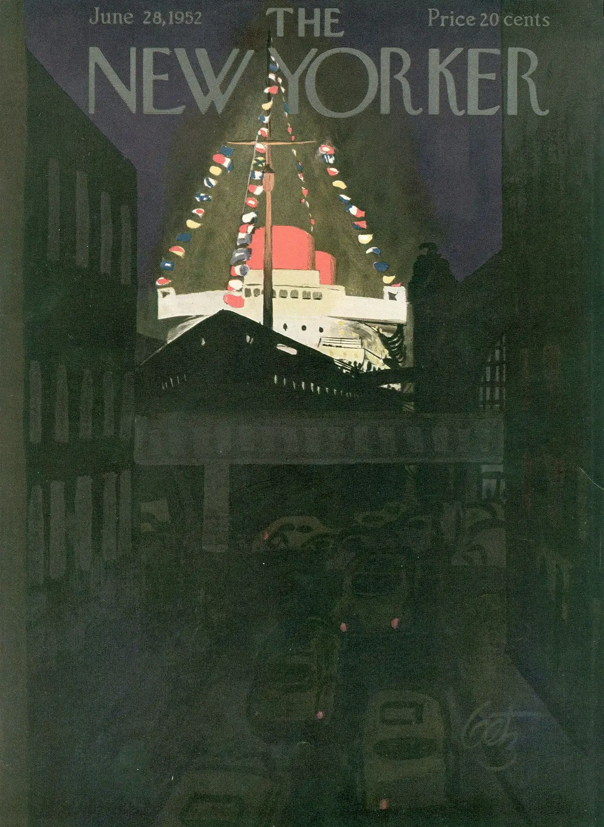 Обложка The New Yorker, 28 июня 1952, художник Артур Гетц