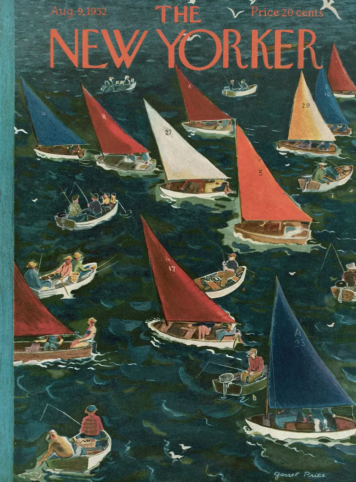 Обложка The New Yorker, 9 августа 1952, художник Гарретт Прайс