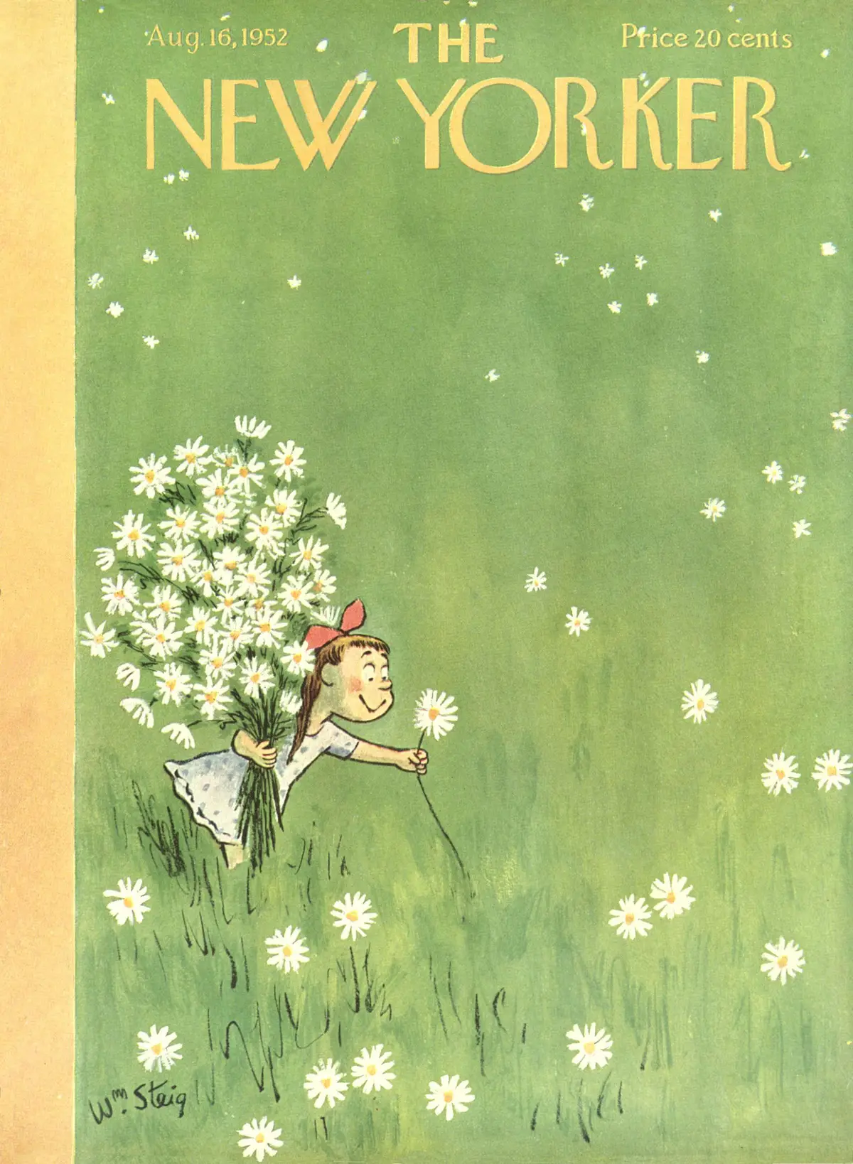 Обложка The New Yorker, 16 августа 1952, художник Уильям Стейг