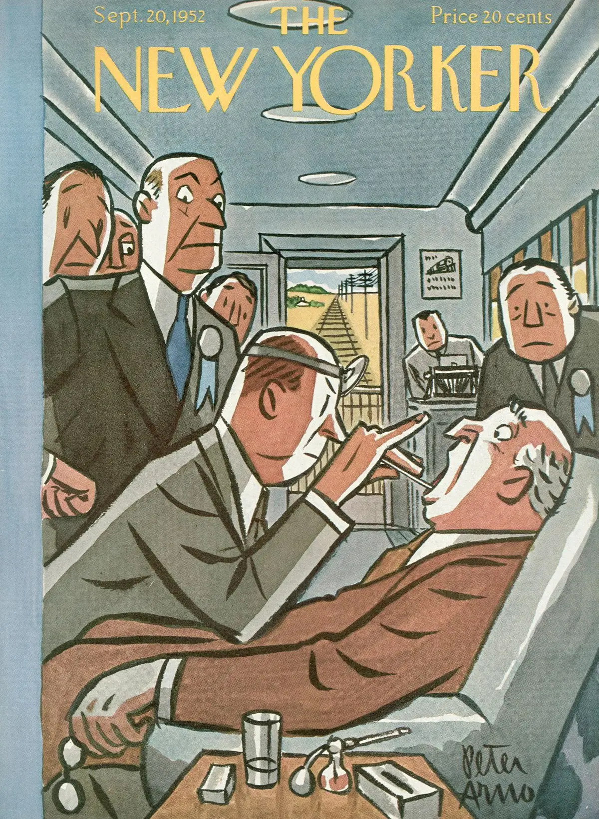 Обложка The New Yorker, 20 сентября 1952, художник Питер Арно
