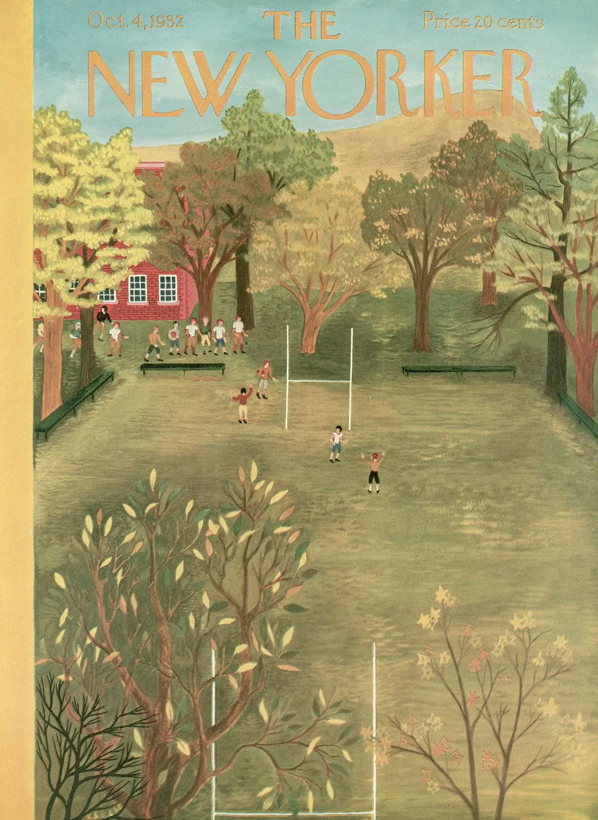 Обложка The New Yorker, 4 октября 1952, художник Илонка Карас