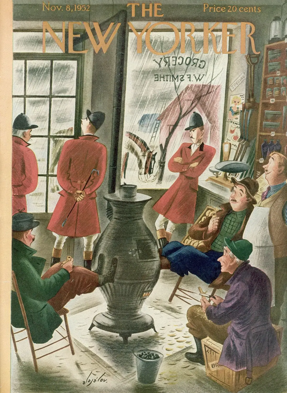 Обложка The New Yorker, 8 ноября 1952, художник Константин Алажалов