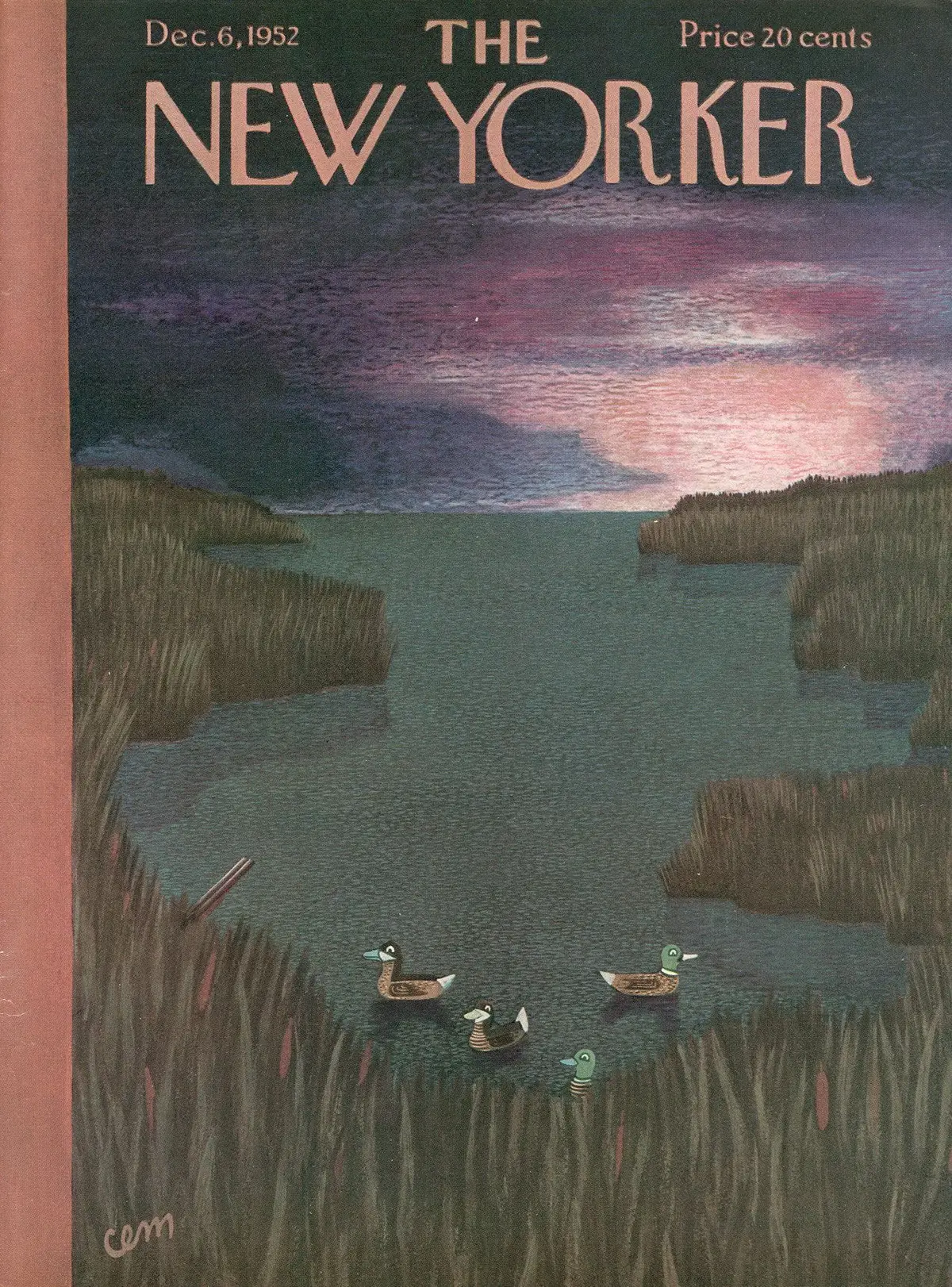 Обложка The New Yorker, 6 декабря 1952, художник Чарльз Мартин