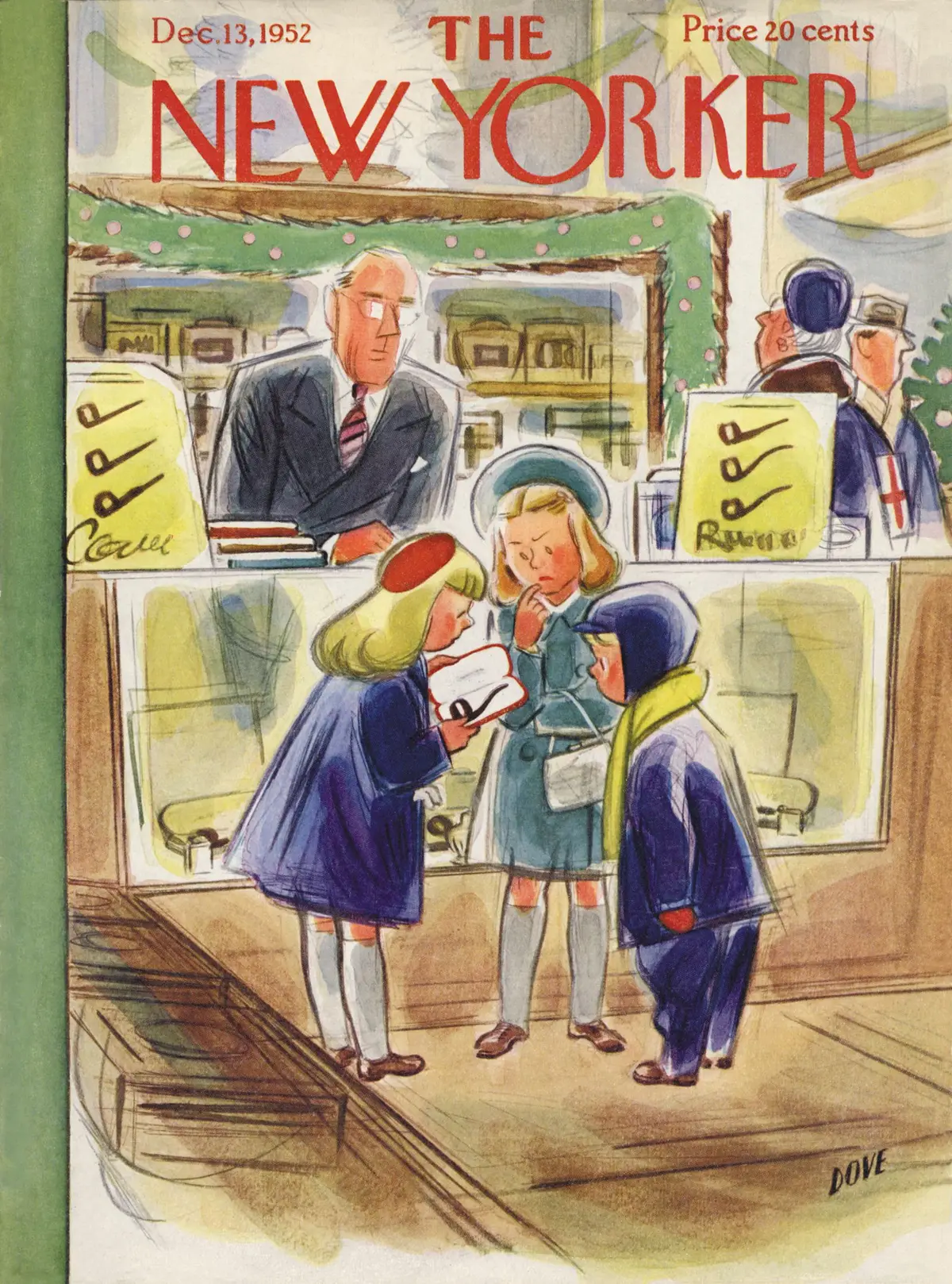 Обложка The New Yorker, 13 декабря 1952, художник Леонард Дав