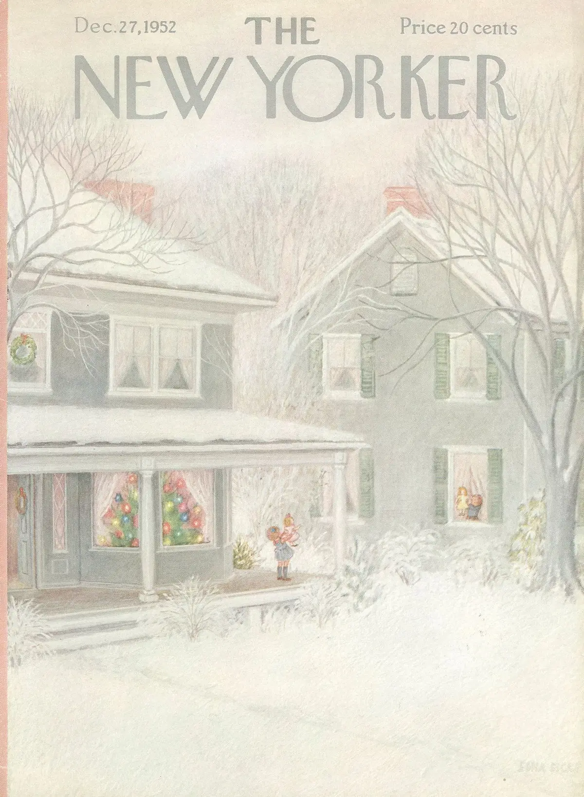 Обложка The New Yorker, 27 декабря 1952, художник Эдна Айке