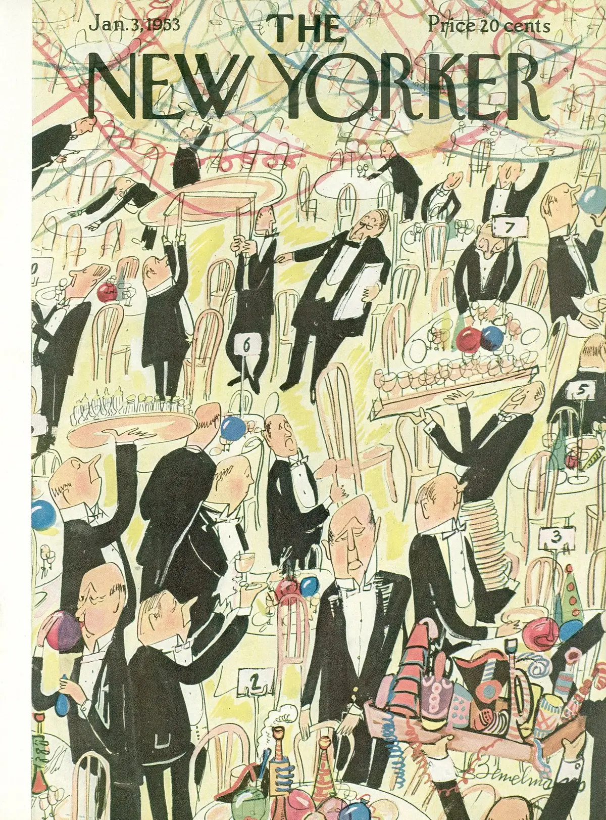 Обложка The New Yorker, 3 января 1953, художник Людвиг Бемельманс
